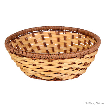 Корзина 20х7см бантик