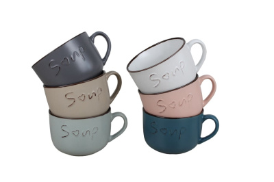 Бульонница с ручкой 600мл микс