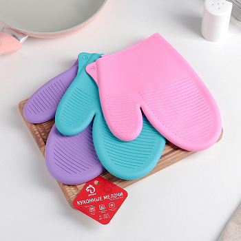 Рукавица силиконовая  «Ребрис»  22*17см МИКС