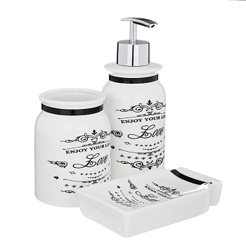 Набор для ванной 3пр. "Наслаждение жизнью" керамика