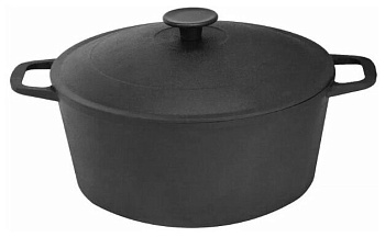 Кастрюля чугунная 5л 26см 0805 (2)