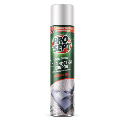 Carpet Shampoo активная пена для чистки ковров мягкой мебели и текстиля  400мл
