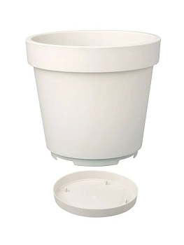 Горшок для цветов "Париж" 3.75л белый
