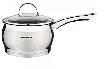 Ковш нерж. 2.1л 16см стекл. крышка Ковш нерж. 2.1л 16см стекл. крышка