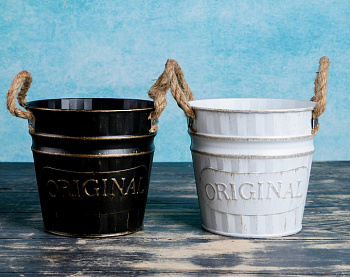 Ведерко метал. "Оригинальное" микс 13*13*12см