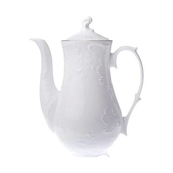 Кофейник 1.2л "Рококо Узор+Платина"