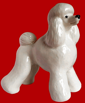 Фигурка декорат. "Пудель большой" 12х7х11см
