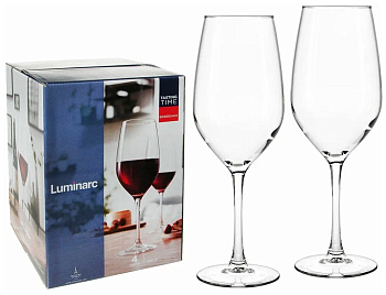 Набор фужеров  ВРЕМЯ ДЕГУСТАЦИЙ БОРДО 4шт 580мл