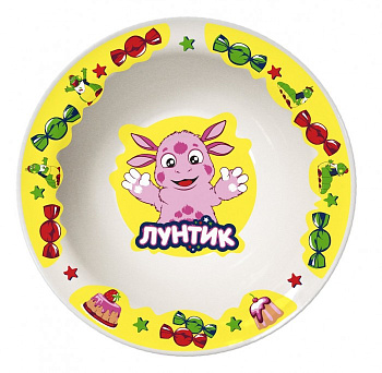 Миска 550мл "Лунтик" желтый