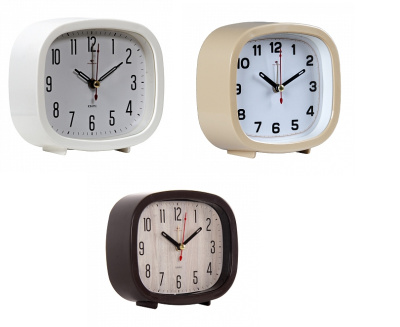 Будильник кварцевый Рубин 10.5*12.5*3.8см  1*AA