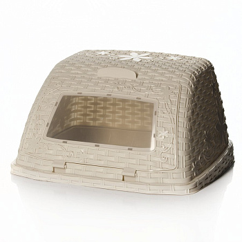 Хлебница "Плетенка" 335*265*190мм сл.кость