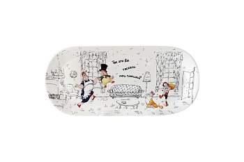 Блюдо овальное 25х11.5см "Малыш и Карлсон"