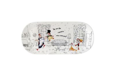 Блюдо овальное 25х11.5см "Малыш и Карлсон"