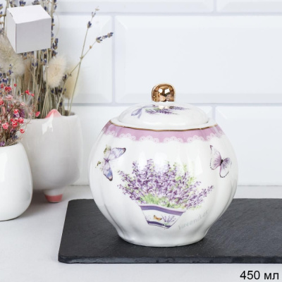 Сахарница 400мл Лаванда