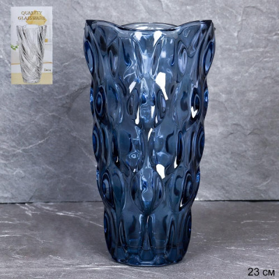 Ваза для цветов 23см цветная