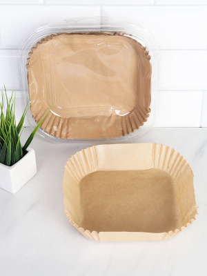 Формы для запекания   маслостойкие Квадрат 16х4,5 см, набор 50 шт