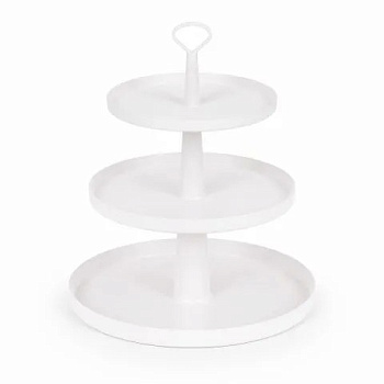 Фруктовница "Феерия" 3-х ярусная белый 197 243 295мм