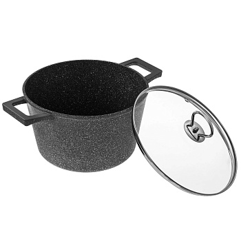 Кастрюля 5л МРАМОР 24см QuanTanium ст/дно 3/5мм Кастрюля 5л МРАМОР 24см QuanTanium ст/дно 3/5мм