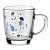 Кружка 350мл "Серенада синяя"