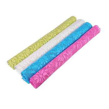 Мат в рулонах антискользящий ажурный 45х90см микс