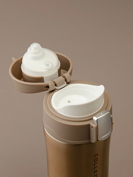 Термокружка 320мл 10ч кнопка фиксатор крышки