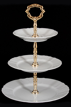 Этажерка горка 3 яруса  "Бернадотт недекор." Этажерка горка 3 яруса  "Бернадотт недекор."