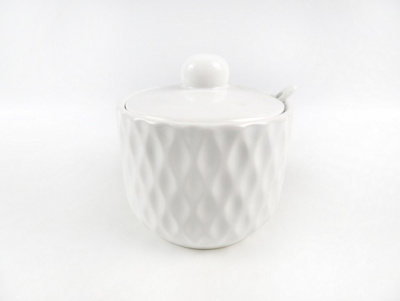 Сахарница "Жемчужная волна" 520мл с ложкой