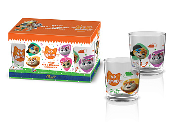 Набор стаканов 2шт. 250мл "44 котёнка" под.уп. Набор стаканов 2шт. 250мл "44 котёнка" под.уп.