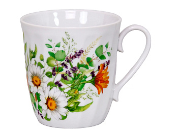 Кружка 350мл "Луговые ромашки" ф.Витая