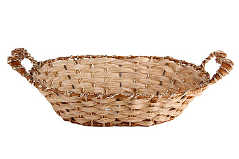 Корзинка универсальная 32x26x8.5см овал "Плетеное сердце"
