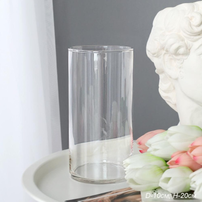 Ваза для цветов 10х20см Цилиндр