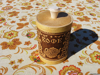Туес (банка) "Чайная пара Кофе" d8см