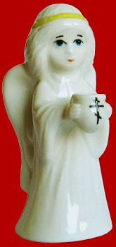 Фигурка декорат. "Ангел с горшочком" 10х5х6см