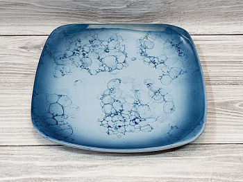 Тарелка квадратная большая Океаника 26.7*26.7см h4.5см