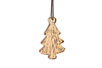 Новогодняя игрушка «Елочка» Янтарный