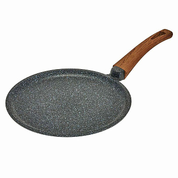 Сковорода блинная 26см с антипригарным покрытием ручка soft-touch Гранит Серия "Мегалит" 14