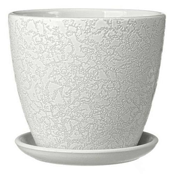 Горшок для цветов "Маджента крокус" белый 4.2л