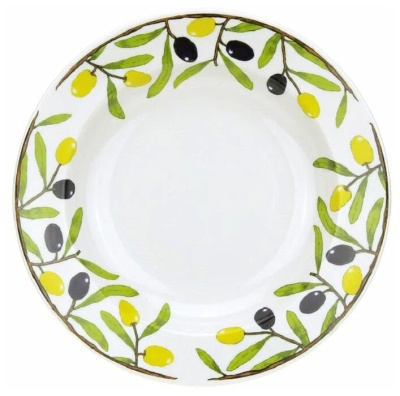 Тарелка глубокая 20см "Оливки бортовые"