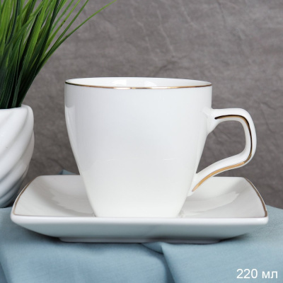 Пара чайная 220мл Квадро 