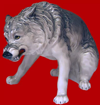 Фигурка декорат. "Волк" 11х9х15см