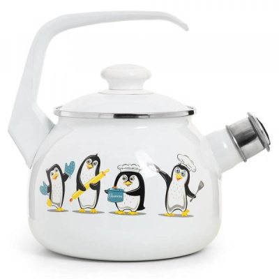 Чайник "Пингвины" со свистком 2.5л
