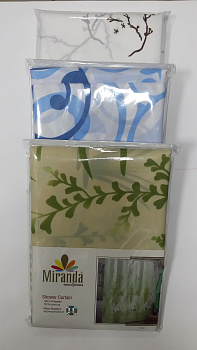 Штора д/ванны Миранда 180*200 без колец