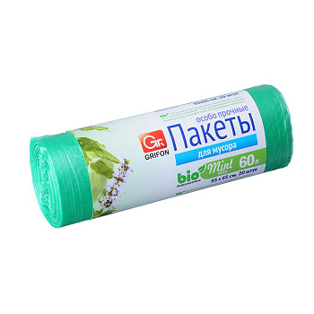 Мешки для мусора БИО 20шт 60л 60х70см 10мкм (24)