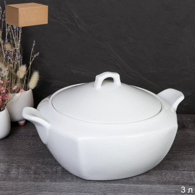 Супница с крышкой 3л 30*24*17см