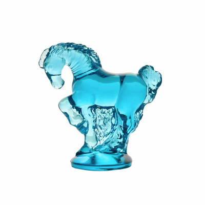 Декоративное изделие "Лошадка" h95 d95мм Бирюзовый