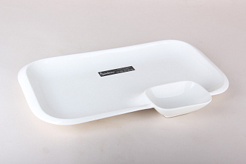 Блюдо сервировочное с соусницей 35.5х24см Issi