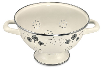 Дуршлаг эмал.  "Одуванчик" 20см 2.5л Дуршлаг эмал.  "Одуванчик" 20см 2.5л