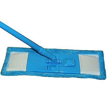 Швабра плоская телеск. ручка 120см + насадка микрофибра ез013 44*13*1см