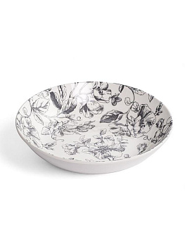 Тарелка суповая BOTANICA серый 20.5см 660мл