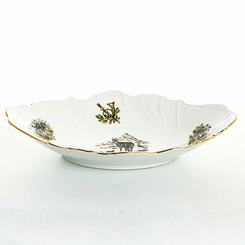 Блюдо для хлеба 34см "Охота"